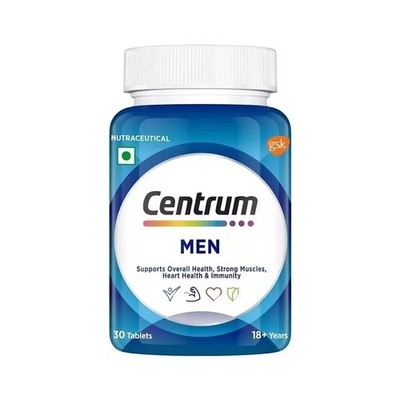 Centrum Men Tablette, Multivitamin mit Traubenkernextrakt, Vitamin C 30 TABLE...