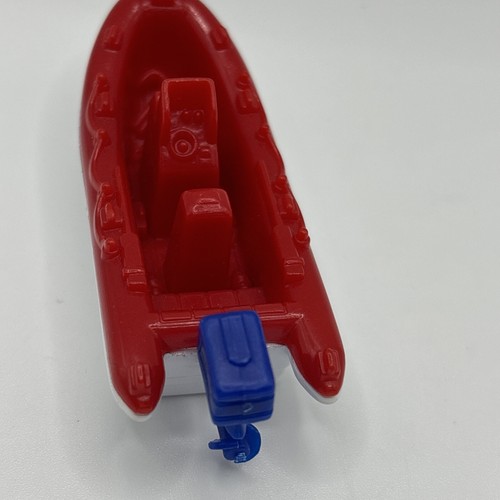 Matchbox 1998 White Water Raft Boat Diecast White Red Plastic 1:70 Scale - Picture 11 of 12