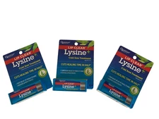 3x Lysine + Lip Clear  Cold Sore Treatment Quantum Health 0.25 oz Ointment