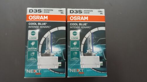 2x D3S OSRAM 66340CBN  COOL BLUE INTENSE NextGen. 6200K Xenarc Xenon Brenner - Bild 1 von 3