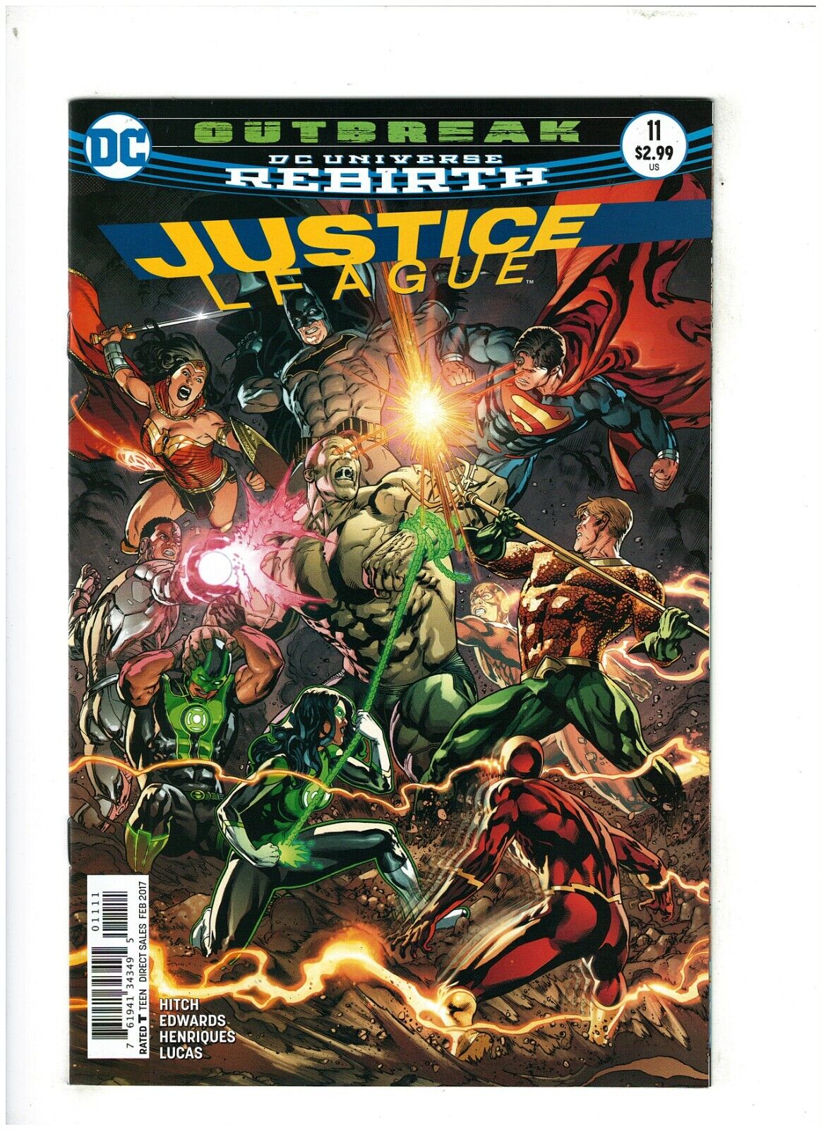 Justice League #11 NM- 9.2 DC Rebirth 2017 Superman & Batman, Pasarin Cover
