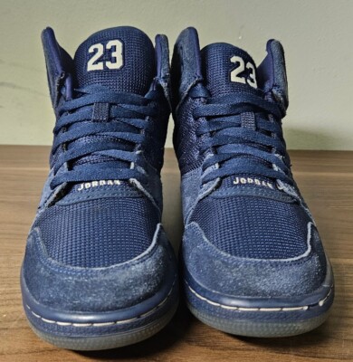 Nike Air Jordan 1 Flight 4 (2015) Premium Blue 838818-414 Sz:5.5y