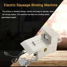 110V Electric Sausage Knotting Machine Automatic Sausage Twist Tying Machine US