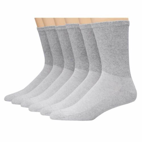 HANES MEN S CREW SOCKS GRAY 6 PACK SHOE SIZE 6 12 For Sale Online EBay hanes-men-s-crew-socks-gray-6-pack-shoe-size-6-12-for-sale-online-ebay