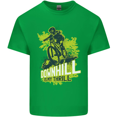 Downhill Mountainbiken My Thrill Radfahren Kinder T-Shirt Jungen Mädchen