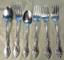 WORDSWORTH Oneida OCO USA Glossy Stainless Steel Flatware Lot Forks Spoons