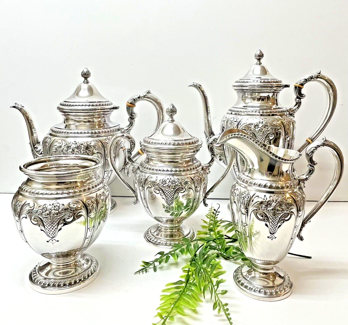 Frank Whiting Sterling Silver Tea/Coffee Set 3,003 #7185 No