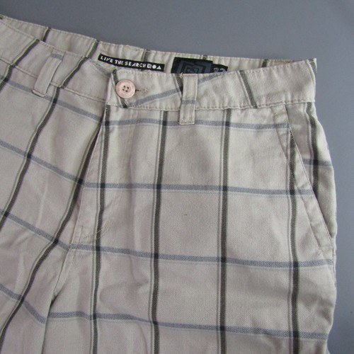 Rip Curl The Ripper Walkshort Plaid Shorts Men's Size 32 Tan Stretch Fit - Picture 2 of 8