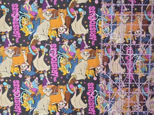 Custom 100% Cotton Woven Disney Aristocats by the 1/4 Yard 9x56 - Picture 2 of 2