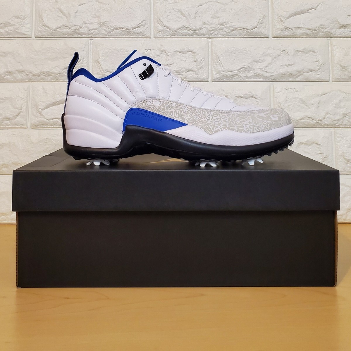 Air Jordan 12 Low Golf Mens Size 8.5 NRG P22 White Game Royal Blue