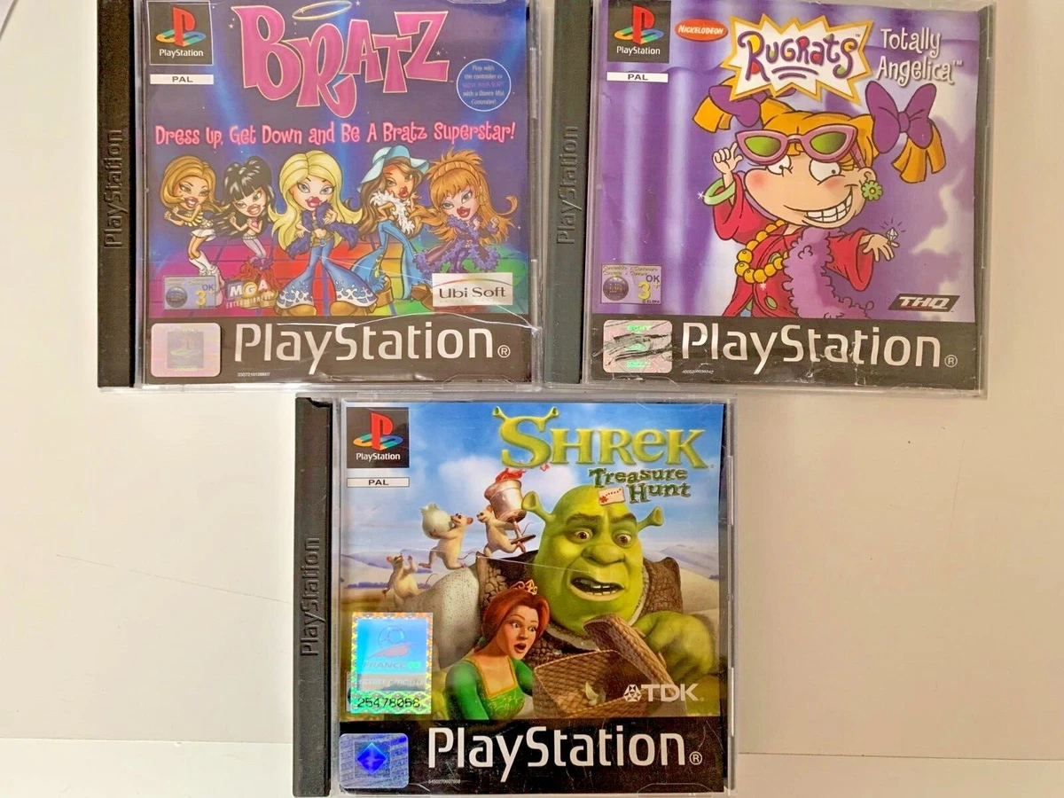Playstation One games Platformers Bundle Bratz Rugrats Shrek