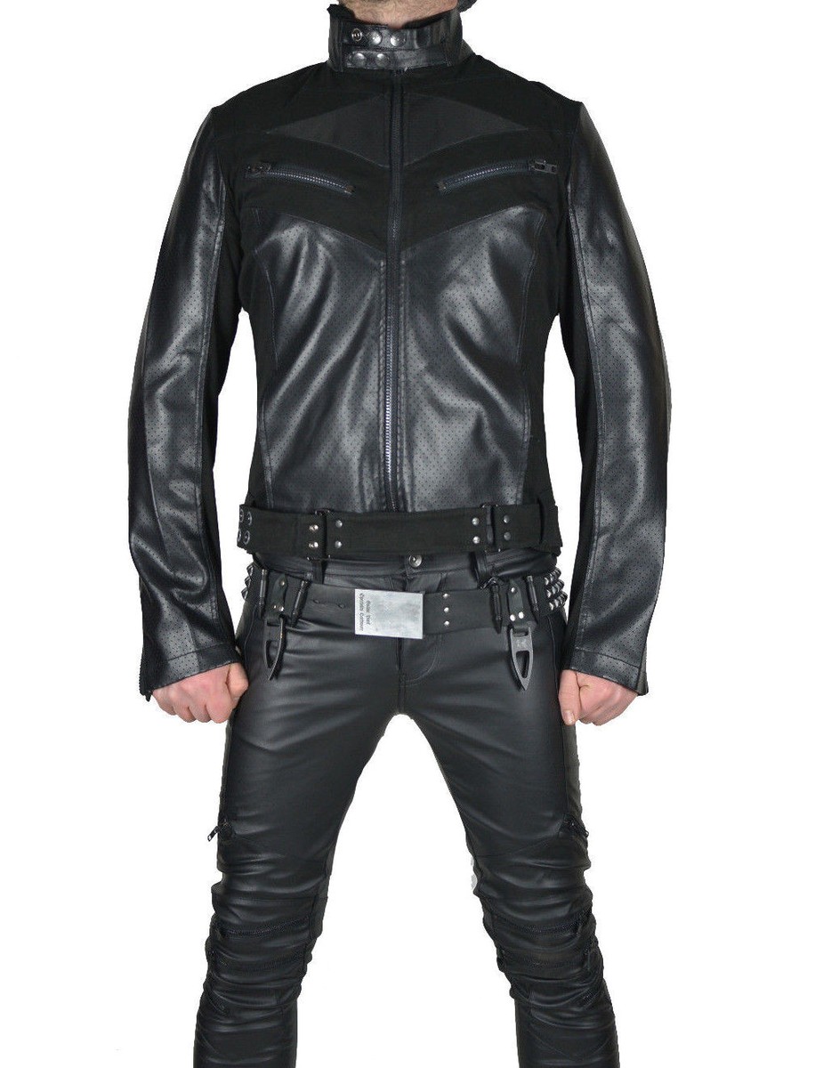 LIP SERVICE VEGI LEATHER PVC BIKER MOTO GOTHIC ROCKABILLY PUNK