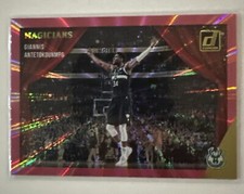 2021-22 DONRUSS GIANNIS ANTETOKOUNMPO PINK HOLO LASER MAGICIANS Milwaukee Bucks