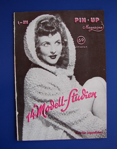 RARE Vintage 1940s German Pin Up Magazines 14 Nude Model Studies 1 Deutsche Mark