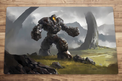 Howling Golem Trading Card Game Playmat TCG CCG Mat Free Bag