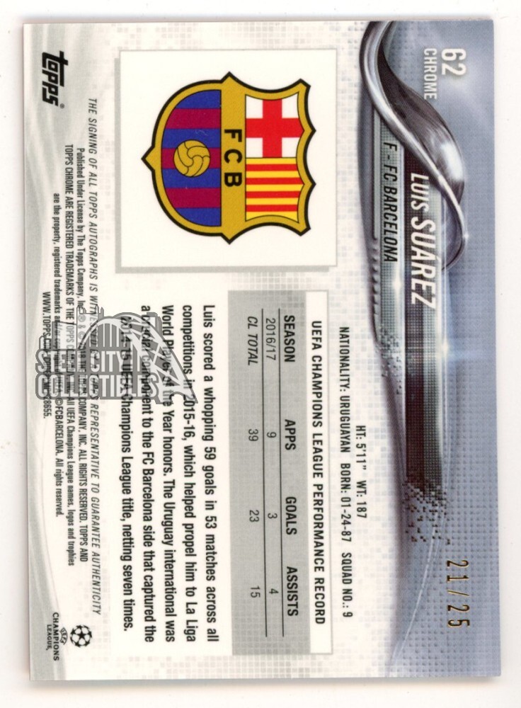LUIS SUAREZ prizm donruss auto card スアレス LUIS SUAREZ prizm donruss auto card スアレス Luis Suarez