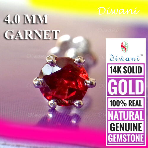 18G 1/4" Push-In CZ Labret Stud – Tragus Piercing Jewelry With Glitter Enamel Back