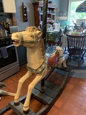 antique carnival rocking horse