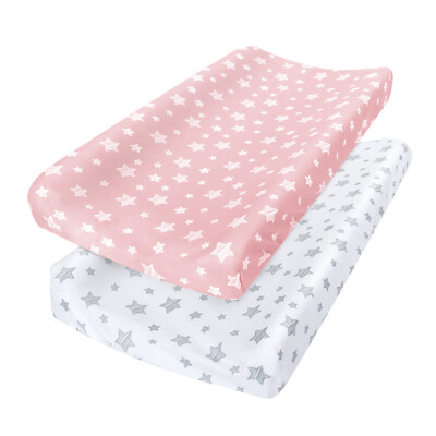 Changing Pad Cover Comfy Unisex Diaper Change Table Sheets Breathable 2 Pack