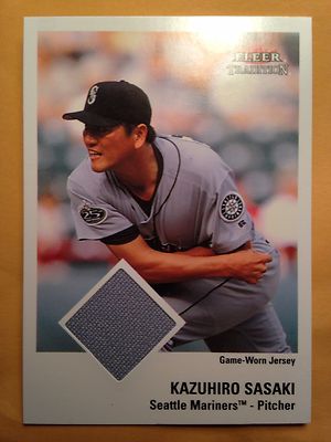 Kazuhiro Sasaki 2003 (MARINERS) Fleer Tradition Game Used Jersey 