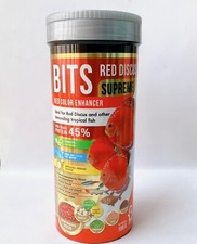 BITS Red Discus Supreme Red Color Enhancer Fish Food For Pompadour Red Tone