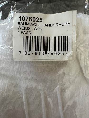 New In Package 2 pr Swarovski SCS Crystal Handling Cleaning White Cotton Gloves - Picture 2 of 5