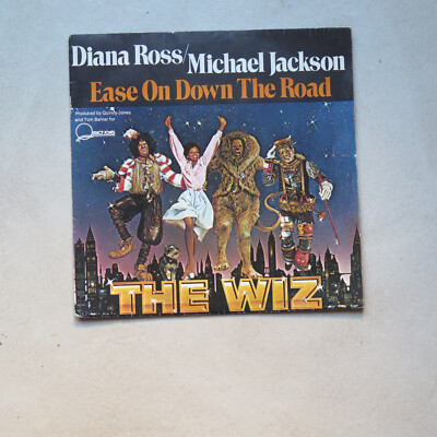 MICHAEL JACKSON / DIANA ROSS - SP 45T VINYL - EASE ON DOWN THE ROAD