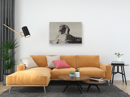 Grayscale Photo Of Great Sphinx Of Giza Photo Wall Art Home Decor - POSTER 20x30 - Picture 2 of 4
