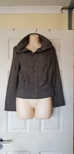 Womens Grey Checked Bomber Jacket Size 10