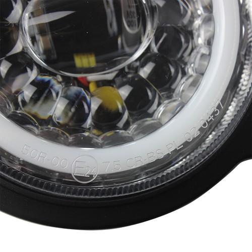 For Buell XB9S XB12S 2003 -2008 2009 2010 Dual LED Headlight DRL Halo - Picture 4 of 13