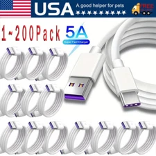 USB C Type C Fast Data Charging Cable For LG Phones Tablets Android Wholesale