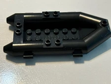 LEGO Rubber Raft ~ Life Boat~ Row Boat ~ Black ~ 30086 ~
