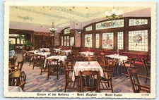 POSTCARD Hotel Mayfair Saint Louis Missouri Corner of the Hofbrau 1937 Linen