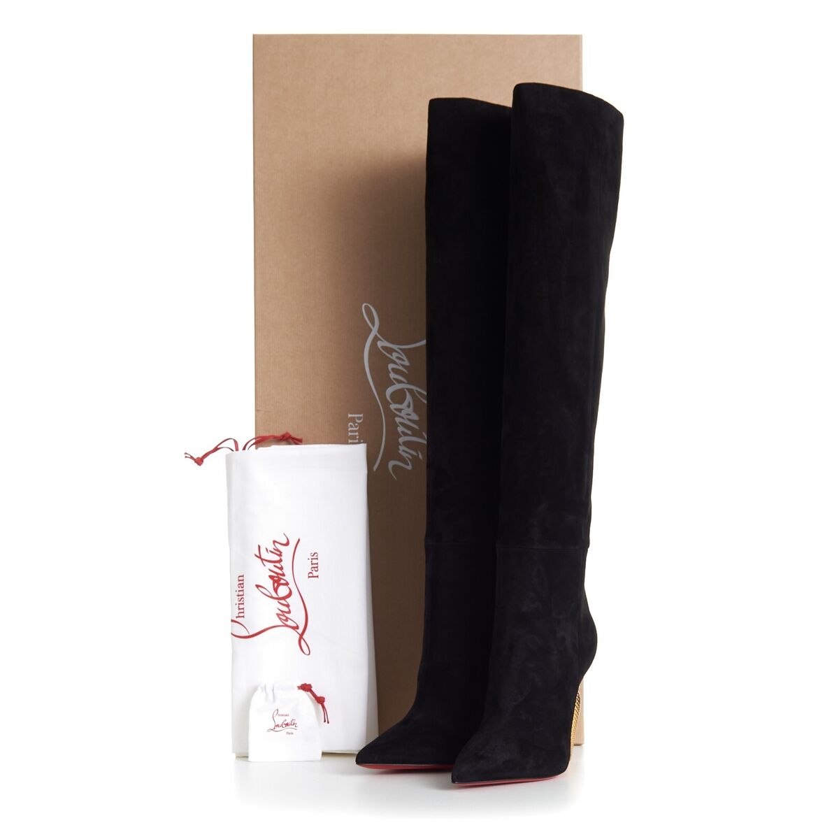 CHRISTIAN LOUBOUTIN 1995$ Lipbotta 100mm Over-The-Knee Boots CHRISTIAN LOUBOUTIN 1995$ Lipbotta 100mm Over-The-Knee Boots