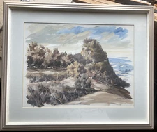 Heimerl 1989 Berg Hohenstoffeln Oil Painting Frame Modern Gallery Fields Vulkan