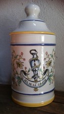 POT A PHARMACIE EN FAIENCE SEL DE LA SAGESSE