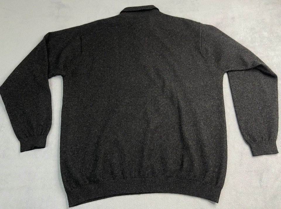 Suéter Allen Solly De Colección Para Hombre Grande Gris 100% Cuello Cachemira Lujo Suave Foto 2 de 4