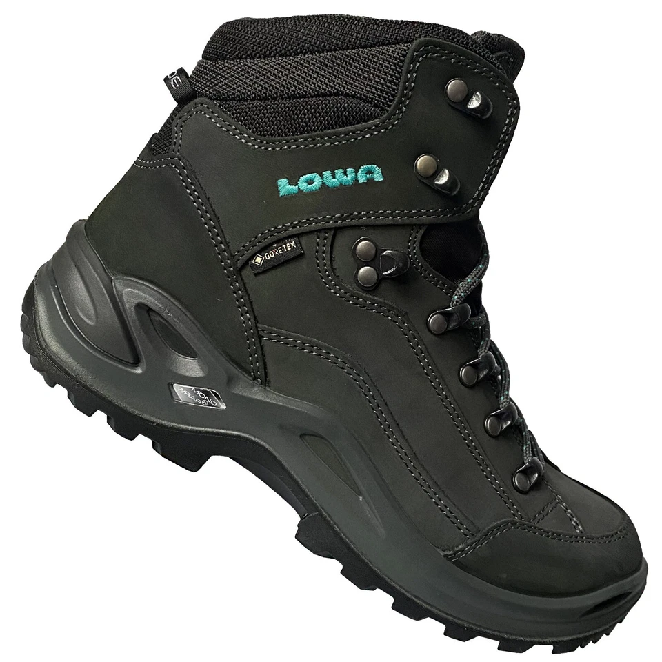 LOWA Renegade Gore-Tex Mid WS Damen-Wanderschuhe Wanderstiefel Stiefel Grau GTX