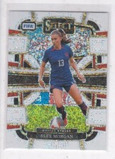 2023-24 Panini Select FIFA #72 Alex Morgan Terrace White Sparkle Prizm USA Women