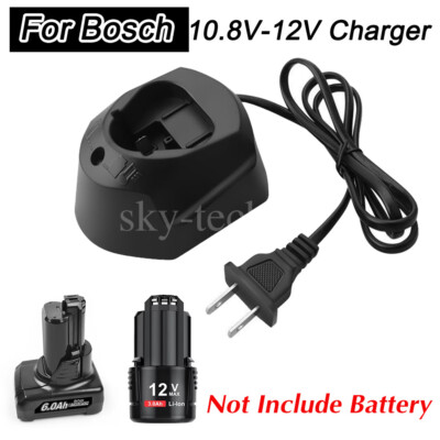 Battery Charger For Bosch 10.8V 12V Li-ion Battery BAT411 BAT412 GAL1130CV GSR