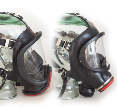 MSA Auer 3S + ULTRA ELITE Atemschutzmaske Gasmaske Atemschutz THW Feuerwehr