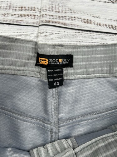 VTG Velour Godbody Corduroy Track Suit Wide Wale Jacket 3XL Pants 44x26 Y2K Gray - Picture 13 of 15