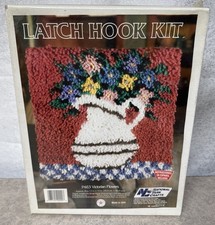 Latch Hook Kit P463 Victorian Flowers National Yarn Crafts Sealed Vintage US6