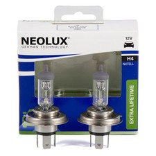 2x NEOLUX EXTRA LIFETIME Glühlampe Halogenlampe Scheinwerfer H4 12V 55/60W P43t
