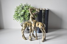 LaVie Collage Entwined Giraffe Figurines Ornament African Safari Gift Decorative