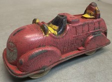 Mickey Mouse  Donald Duck fire department truck Walt Disney Prod, Sun Rubber Co