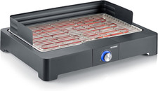 Barbecue Elettrico Da Tavolo, 2200W, Pochi Fumi, Safetouch, Griglia Inox, Cavo L