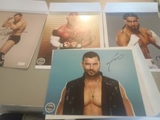 Lot Of 6 Pro Wrestling Create Autographs WWE AEW TNA ROH Eric Young Evil Uno...