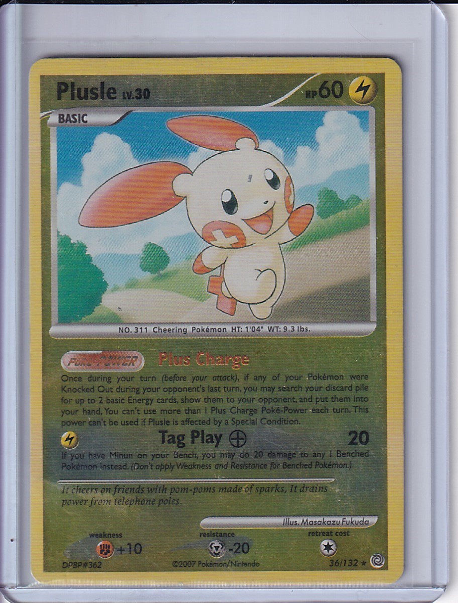 Plusle 36/132 Secret Wonders Pokemon Reverse Holo HP