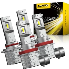 AUXITO 9005 9006 H11 Combo White Super Bright LED Headlights Bulb Conversion Kit
